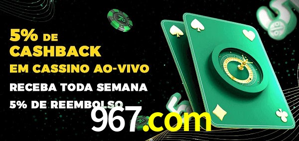 Promoções do cassino ao Vivo 967.com
